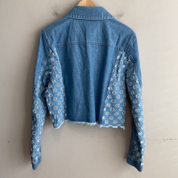 J. Brand Cyra Cropped Denim Jacket S - Picture 9 of 12